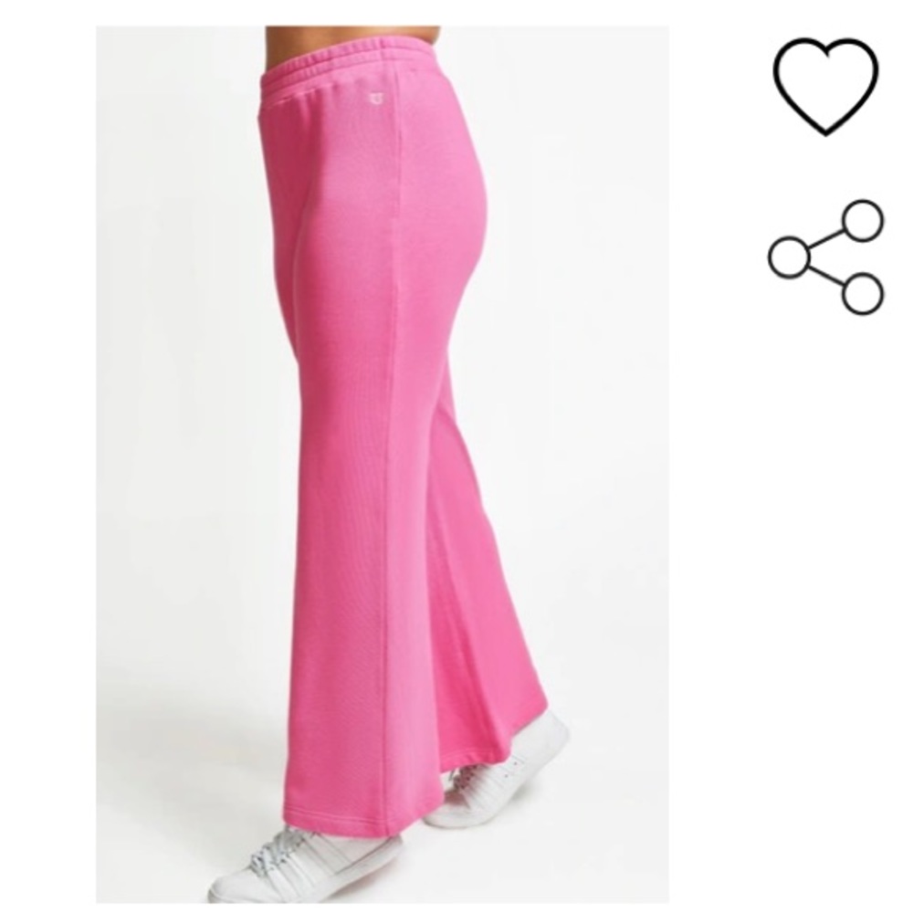 Eleven By Venus William Team Venus Wide Leg Sweat Pants Disco Pink Size Médium